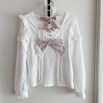 LIZLISA BIG 리본 상의 핑크 리즈리사