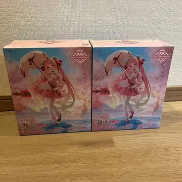 [무료배송] 벚꽃 미쿠 AMP+ 피규어 벚꽃 드레스ver 2개 세트