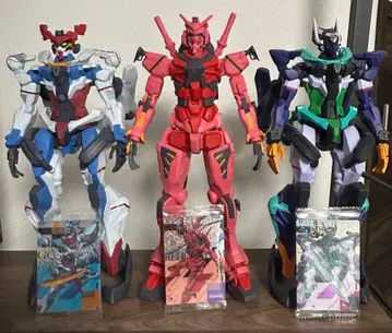 기동전사 건담 지크 액스 한정 기계 돌파 피규어 3체 카드 덤 포함