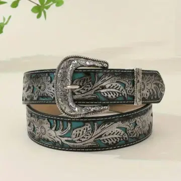 보헤미안 빈티지 엠보싱 가공 벨트
