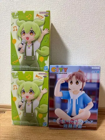 즈다몬 나구모 미도리 피규어 3개 세트