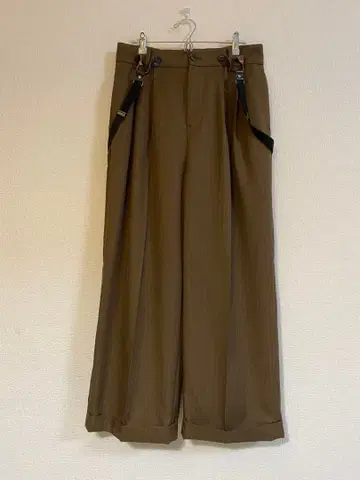 fig London 스트라이프 서스펜더 팬츠