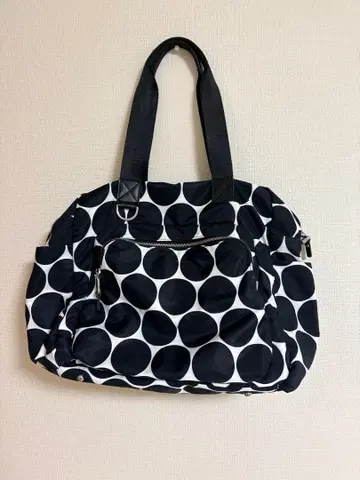 [ 새상품급 ] ThreeFourTime 도트 보스턴백 여행백