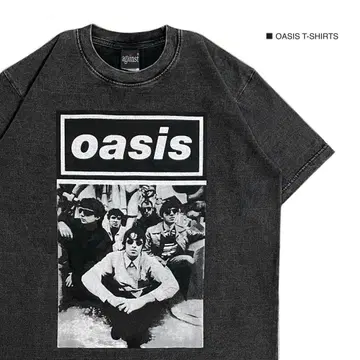 OASIS 오아시스 L 사이즈 반팔 티셔츠 락 밴드T셔츠