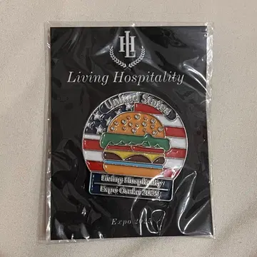 미국관 햄버거 핀 배지 2025