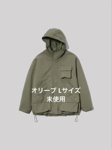 GU 엔지니어드 가먼츠 패디드 쉘 파카 올리브 L