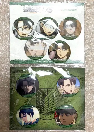 진격의 거인 10 YEARS JOURNEY 리바이 캔뱃지 세트 아니마루