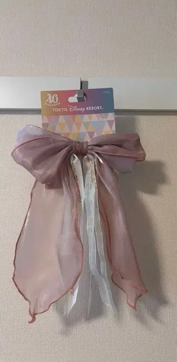 디즈니 40주년 리본 머리끈