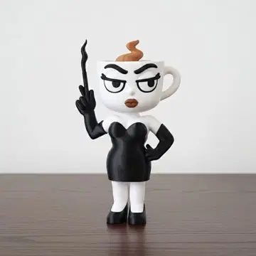 이탈리안 레인 로트 에스프레소 시뇨라 피규어