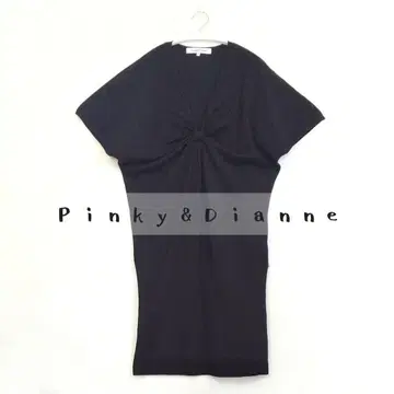 핑키앤다이안 트위스트 리본 니트 원피스 튜닉 2way