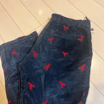 초 레어 폴로 진스 랄프 로렌 코듀로이 팬츠 전갈 (?) 자수