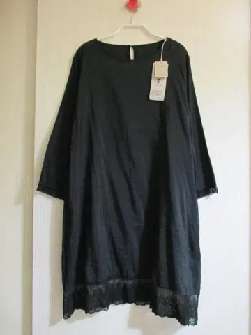 브라스블롬 Vlas Blomme 실크 린넨 레이스 튜닉 원피스