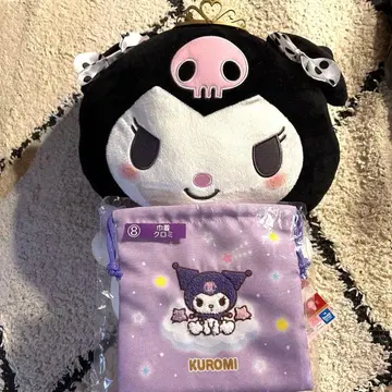 초 BIG 봉제 인형 쿠로미 산리오 티아라 복조리 세트