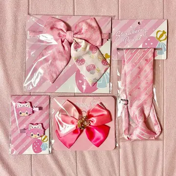 스토푸리 사토미군 스쿨 리본 스쿨 넥타이 응원봉 리본