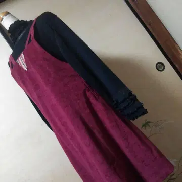 핸드메이드 오버롤 스커트