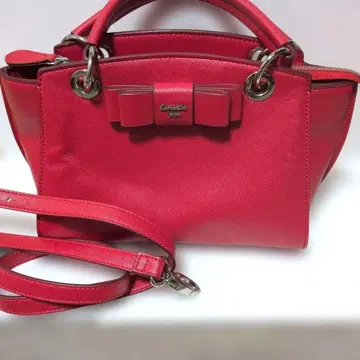 사만사베가 빨간색 숄더백