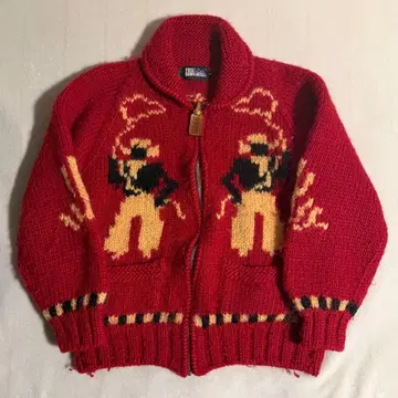 90s 퍼스트 다운 코위찬 니트 구제 의류