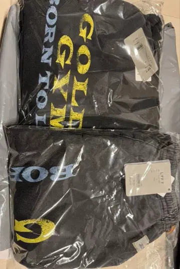 [ 완판템 ] LYFT GOLD'S GYM 셋업 BLACK L 새상품