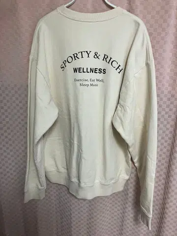 [ 새상품급 ] sporty&rich 맨투맨 트레이닝복 크림