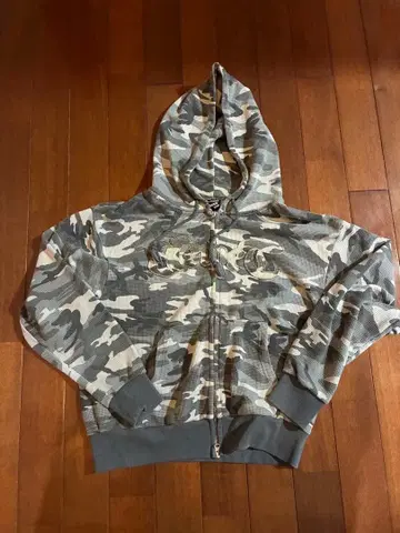 BELVET thermal 카모플라쥬 지퍼 후드티