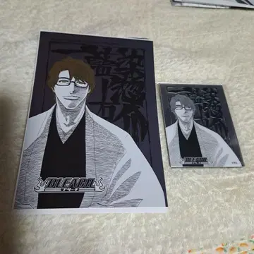 BLEACH 표지 일러스트 엽서 메탈릭 마그넷 아이젠 소스케