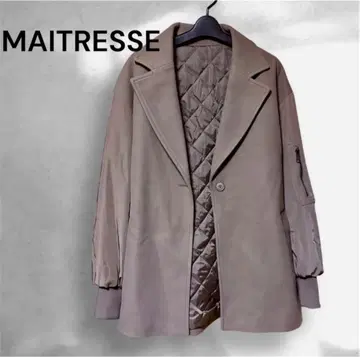 새상품 35000엔 MAITRESSE 메틀리제 이소재 코트 MA-1