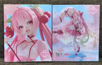 벚꽃 미쿠 AMP+ 피규어 벚꽃 드레스ver 2개 세트