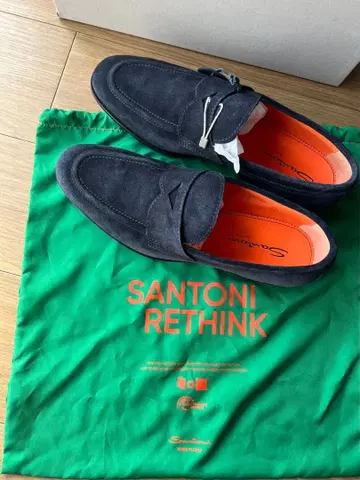 미사용 새상품 로퍼 Santoni 산토니 이탈리아제 네이비