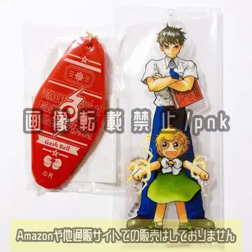 골드 컬러의 갓슈 갓슈&키요마로 아크릴 키링 아크릴 스탠드 2개 세트