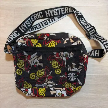 히스테릭 미니 숄더백 스퀘어 블랙