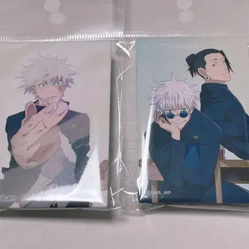 주술회전 스퀘어 캔뱃지 스탠드 고죠 사토루 게토 스구루 회옥옥절