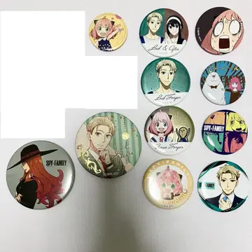 SPY x FAMILY 캔뱃지 11점 아냐 로이드 요르 실비아
