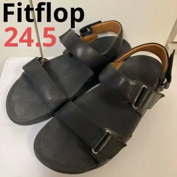 새상품 Fitflop 백 스트랩 샌들 24.5 블랙