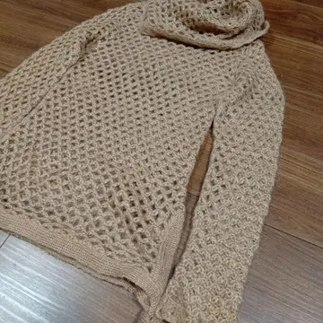 MARY QUANT LONDON 메쉬 터틀넥 니트