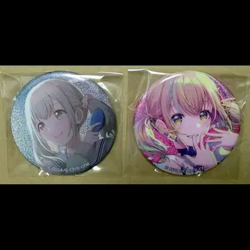 프로세카 글리터 캔뱃지 7B 8B 아즈사와 코하네 2종 세트