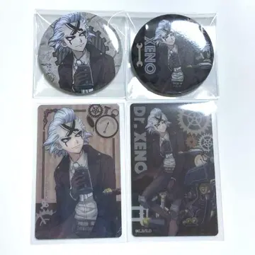 Dr.STONE 투링 클리어 카드 캔뱃지 제노