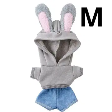 3coins 최애 인형 토끼 귀 봉제 인형 의류 토끼 M 주디