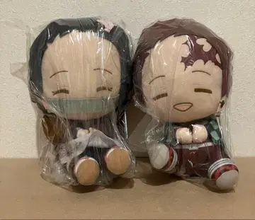 귀멸의 칼날 카마도 탄지로 카마도 네즈코 봉제 인형 탄지로 네즈코