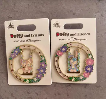 홍콩 디즈니랜드 리나벨 스텔라 루 핀 배지 2개 세트