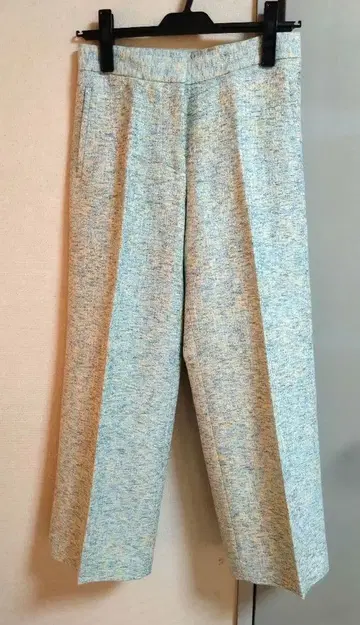 새상품급 INCOTEX 인코텍스 세미 와이드 트위드 팬츠