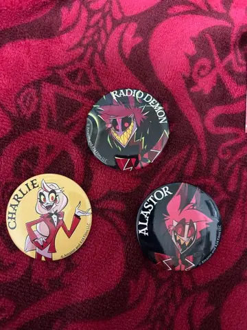 해즈빈 호텔 랜덤 캔뱃지 A 라디오 데몬 B 찰리 알래스터