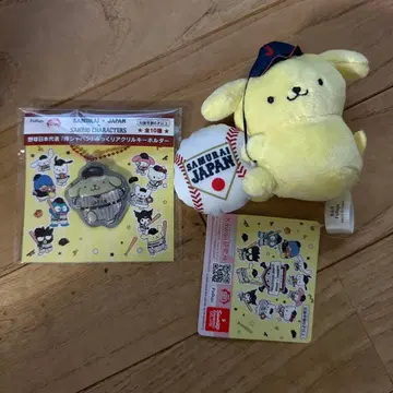 사무라이 재팬 폼폼푸딩 산리오 캐릭터즈 아크릴 키링