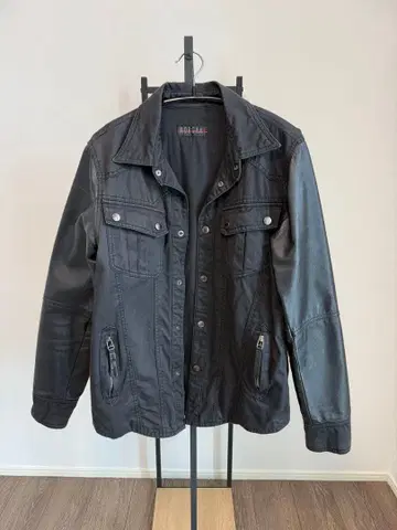 모건 오므 레더 자켓 블랙 M