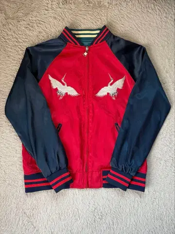 새상품 ZARA 자수 스카잔 리버서블