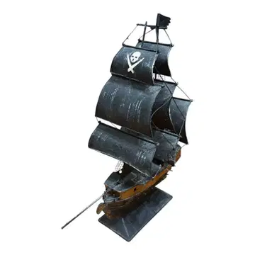 해적선 양철제 모형 골동품 입상