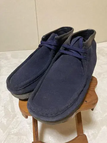 Clarks 왈라비 네이비 US8 26.0cm