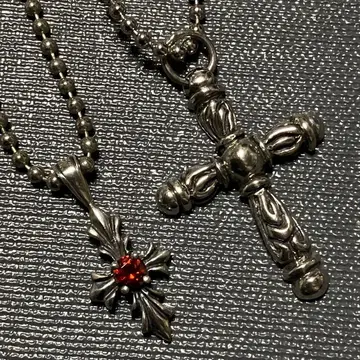 SILVER 925 목걸이 탑 크로스 묶음 판매 체인은 덤