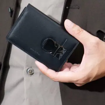 CALVIN KLEIN 캘빈클라인 명함지갑 카드 케이스 천연 가죽