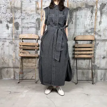 HYKE [하이크] CHAMBRAY DRESS 택 포함 새상품