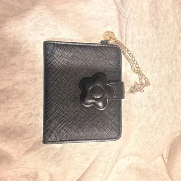 MARY QUANT 마리콴트 블랙 카드 케이스 패스 케이스